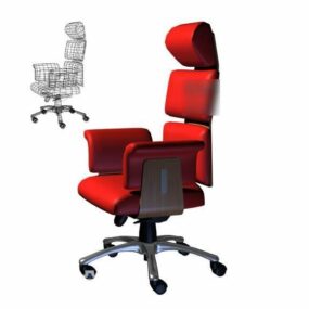 Office Wheel Chair High Back 3d model