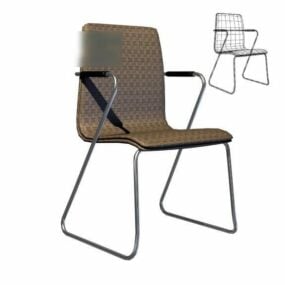 Stainless Steel Office Chair V2 3d model