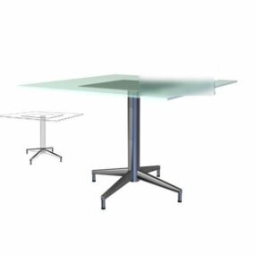Glass Conference Table 3d model