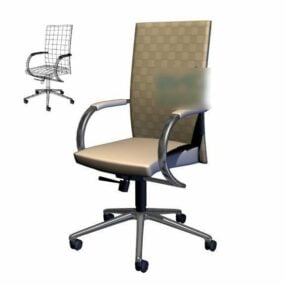 Wheels Leg Office Chair 3d model