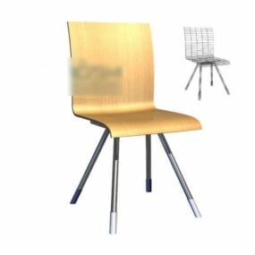 Modern Office Chair Yellow Color 3d model