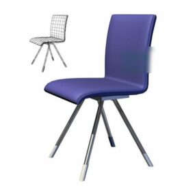 3d модель сучасного офісного крісла фіолетового кольору