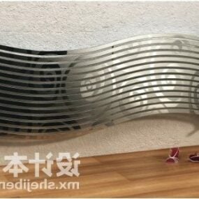 Curved Warm Radiator 3d-modell