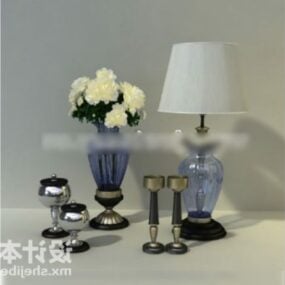 Ceramic Vase Decoration White Color 3d model
