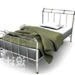 빈티지 커버와 침대 가구 3d 모델