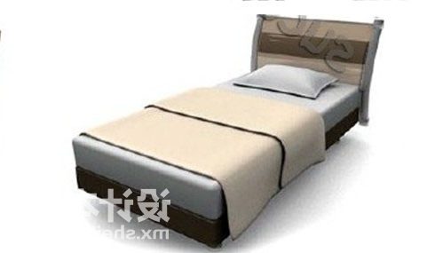 レトロなシングルベッド