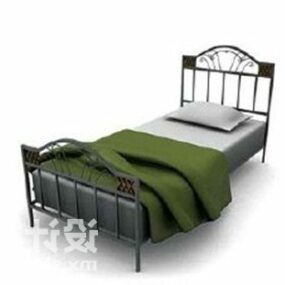 Klasyczny model łóżka w stylu europejskim 3D