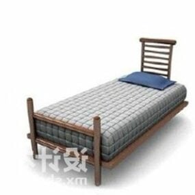 모더니즘 싱글 침대 3d 모델