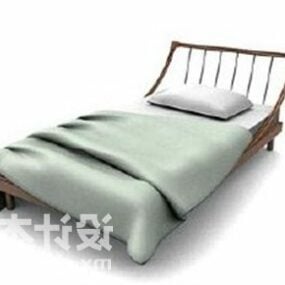Drewniane łóżko dla dziecka Model 3D