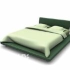 Verhoilun vihreän sängyn modernit huonekalut