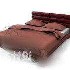 Brown Bed Modern Style Furniture