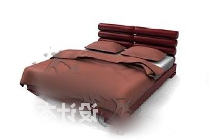 Möbler för brun säng modern stil