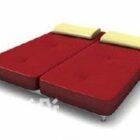 Red Twin Bed