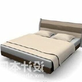 מיטה עם ריפוד עליון דגם תלת מימד