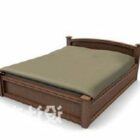 Bed Furniture Country Wooden Style