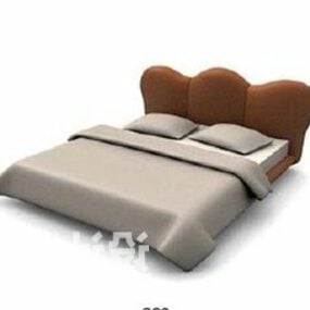 Стилізована 3d модель меблів для ліжка
