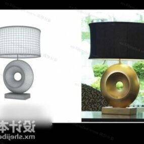 Circle Stand Table Lamp Furniture 3d model
