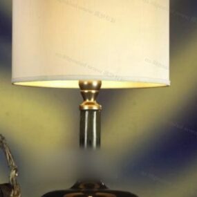 Hotel Round Table Lamp 3d model