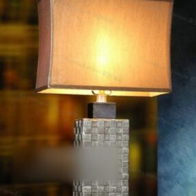 โมเดล 3 มิติโคมไฟตั้งโต๊ะทั่วไปของโรงแรม