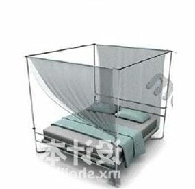 تصميم سرير بوستر آسيوي نموذج ثلاثي الأبعاد