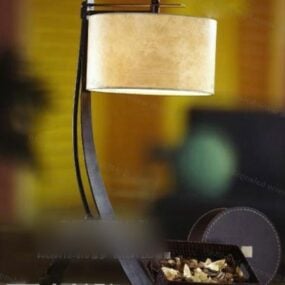 Stiliserad böjd bordslampa 3d-modell