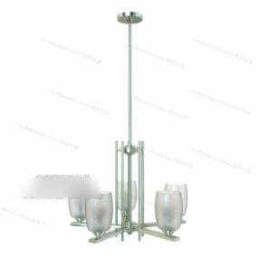 Home Pendant Lamp Glass Material 3d model