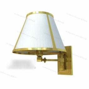Gold Edge Wall Lamp 3d model