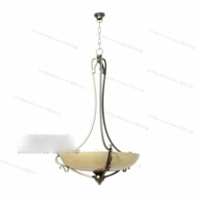 Hanging Bowl Pendant Lamp 3d model
