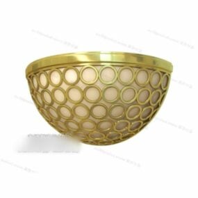 Brass Basket Pendant Lamp 3d model