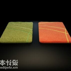 Model 3D dwóch prostokątnych dywaników