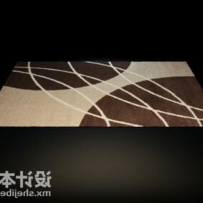 棕色图案地毯3d模型