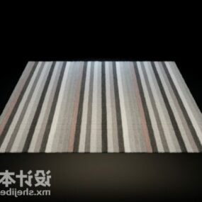 Striped Pattern Carpet 3d model