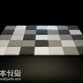 格子图案地毯3d模型