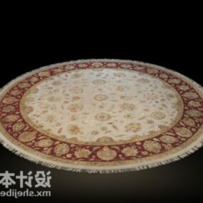 Mô hình 3d thảm tròn phong cách cổ điển