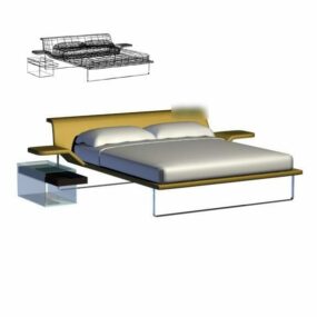 Portable Double Bed 3d model