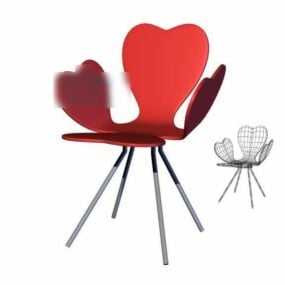 Clover Shaped Chair 3d model