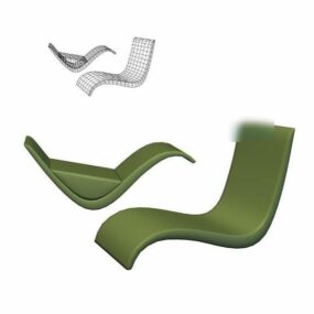 Minimalist Recliner Chair 3d model