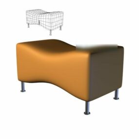 Neliönmuotoinen Cubic sohvapöytä 3d-malli