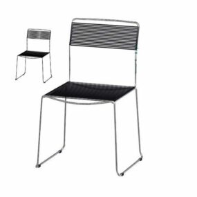 Simple Iron Office Chair 3d model