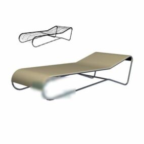 Simple Recliner Furniture 3d model