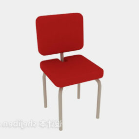 简单的塑料椅子铁架3d模型