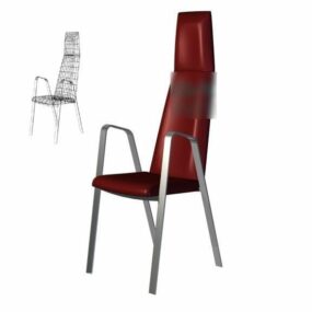 Chair High Back Design 3d model