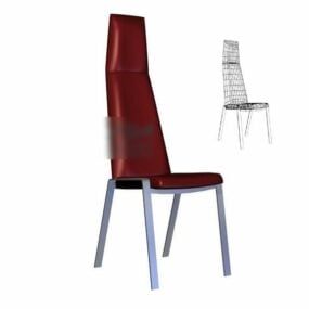 Krzesło restauracyjne z wysokim oparciem Model 3D