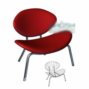 صندلی قرمز مدل سه بعدی معاصر