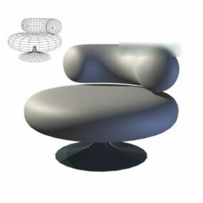 Polstring Single Sofa Glat Style 3d model