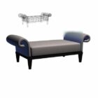 Sofa stool 3d model .