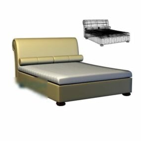 Double Bed Upholstery 3d model