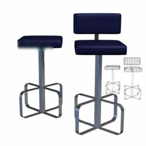 Modernism Bar Chair Set 3d model