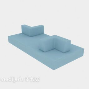 Modernes Sofa in Lego-Form, 3D-Modell