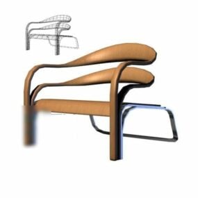 Modernismus 3D model linií židle